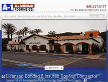 Tablet Screenshot of americanroofco.com